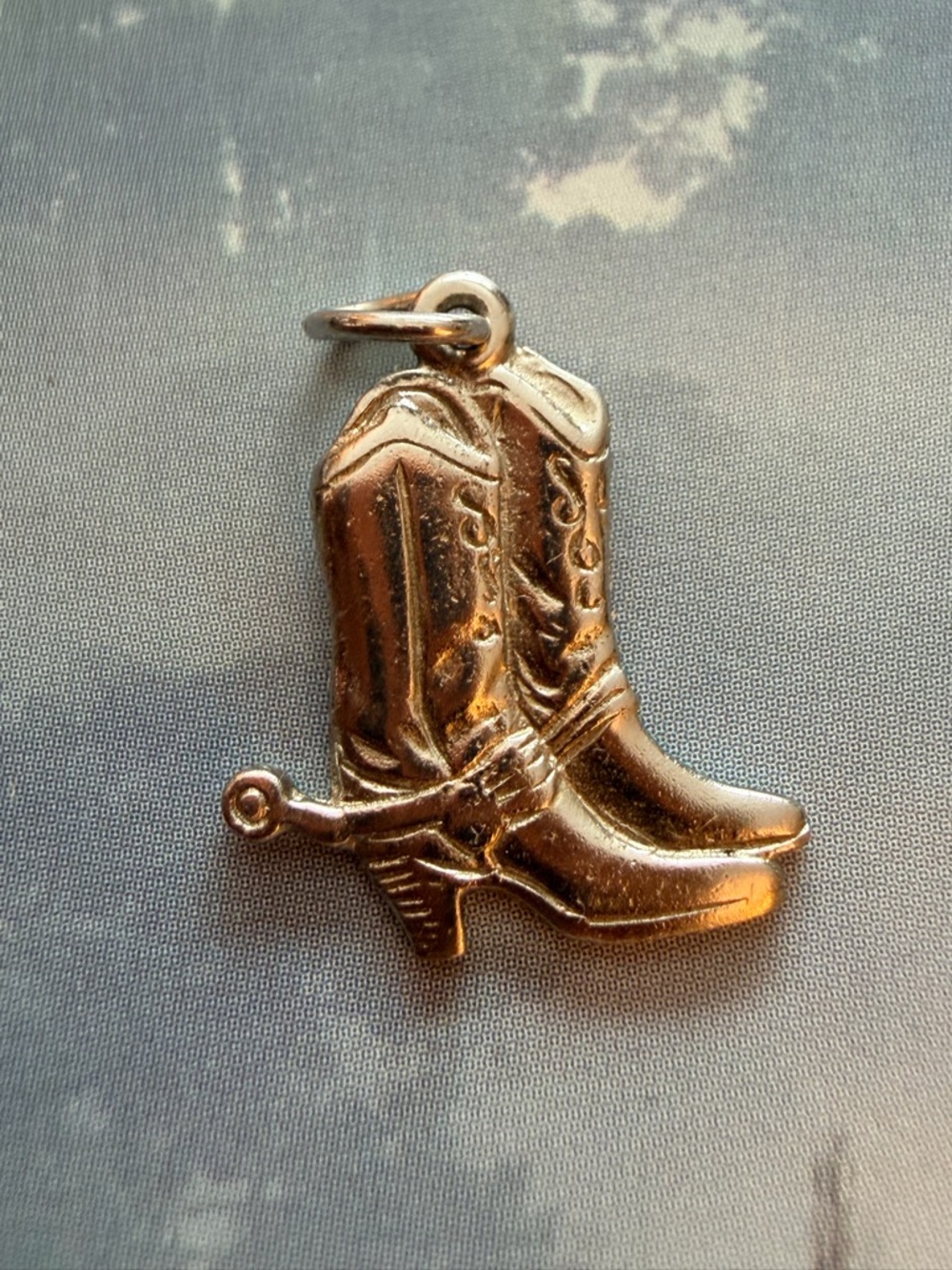 Sterling Silver Cowboy Boot Charm or Pendant